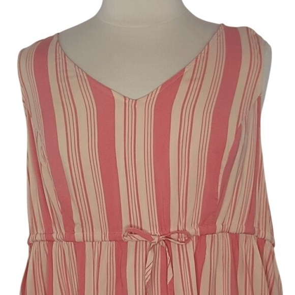 Torrid Pink‎ Striped Sleeveless Blouse - Picture 2 of 12